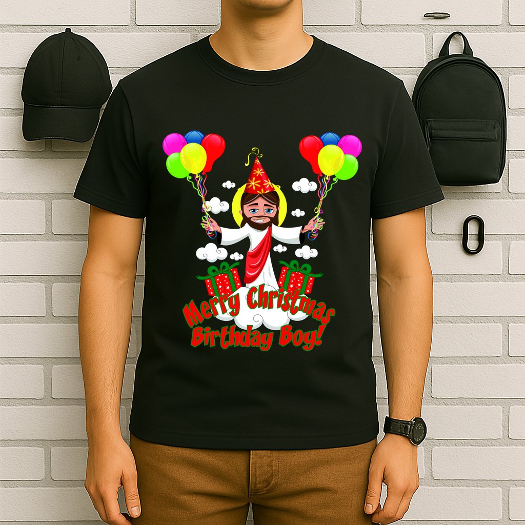 Merry Christmas Jesus Birthday Boy T-Shirt
