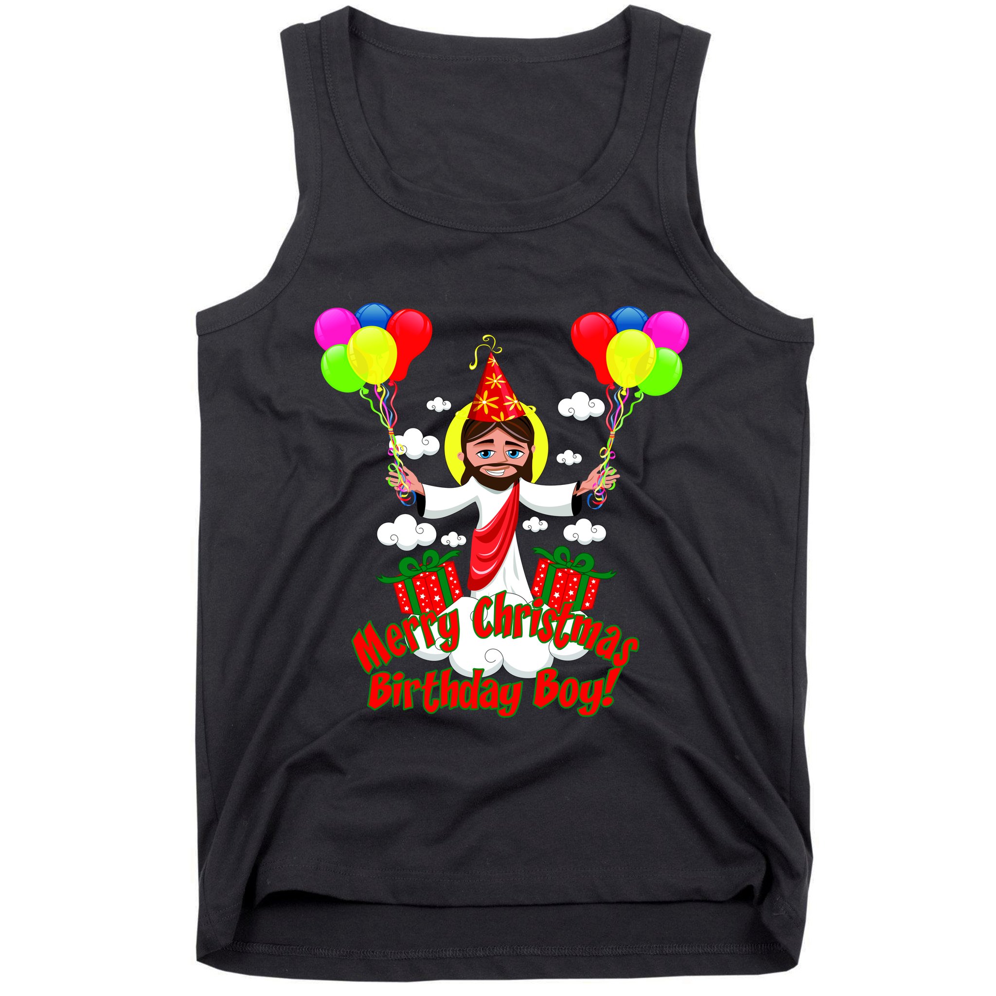 Merry Christmas Jesus Birthday Boy Tank Top