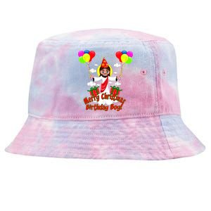 Merry Christmas Jesus Birthday Boy Tie-Dyed Bucket Hat