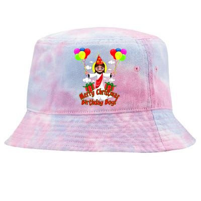 Merry Christmas Jesus Birthday Boy Tie-Dyed Bucket Hat