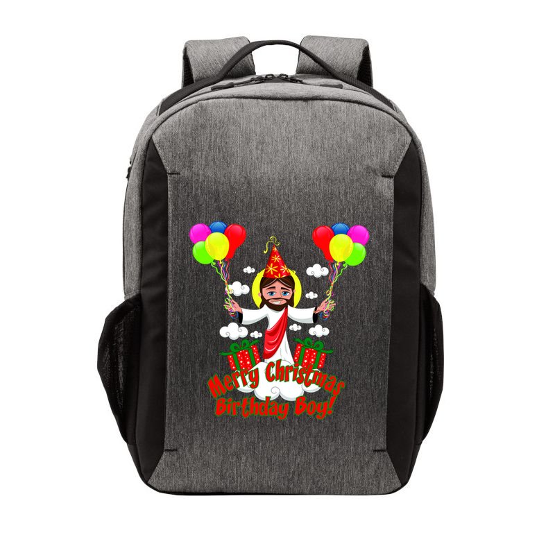 Merry Christmas Jesus Birthday Boy Vector Backpack