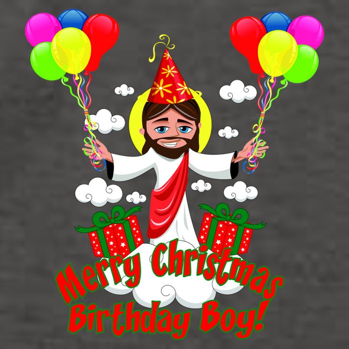 Merry Christmas Jesus Birthday Boy Vector Backpack
