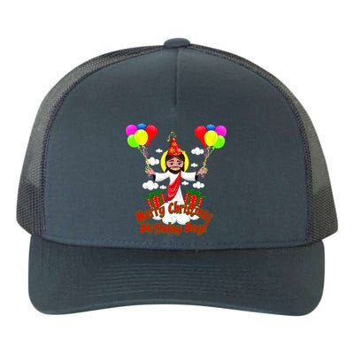 Merry Christmas Jesus Birthday Boy Yupoong Adult 5-Panel Trucker Hat