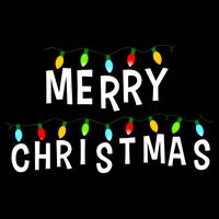 Merry Christmas Lights Cooling Performance Crew T-Shirt