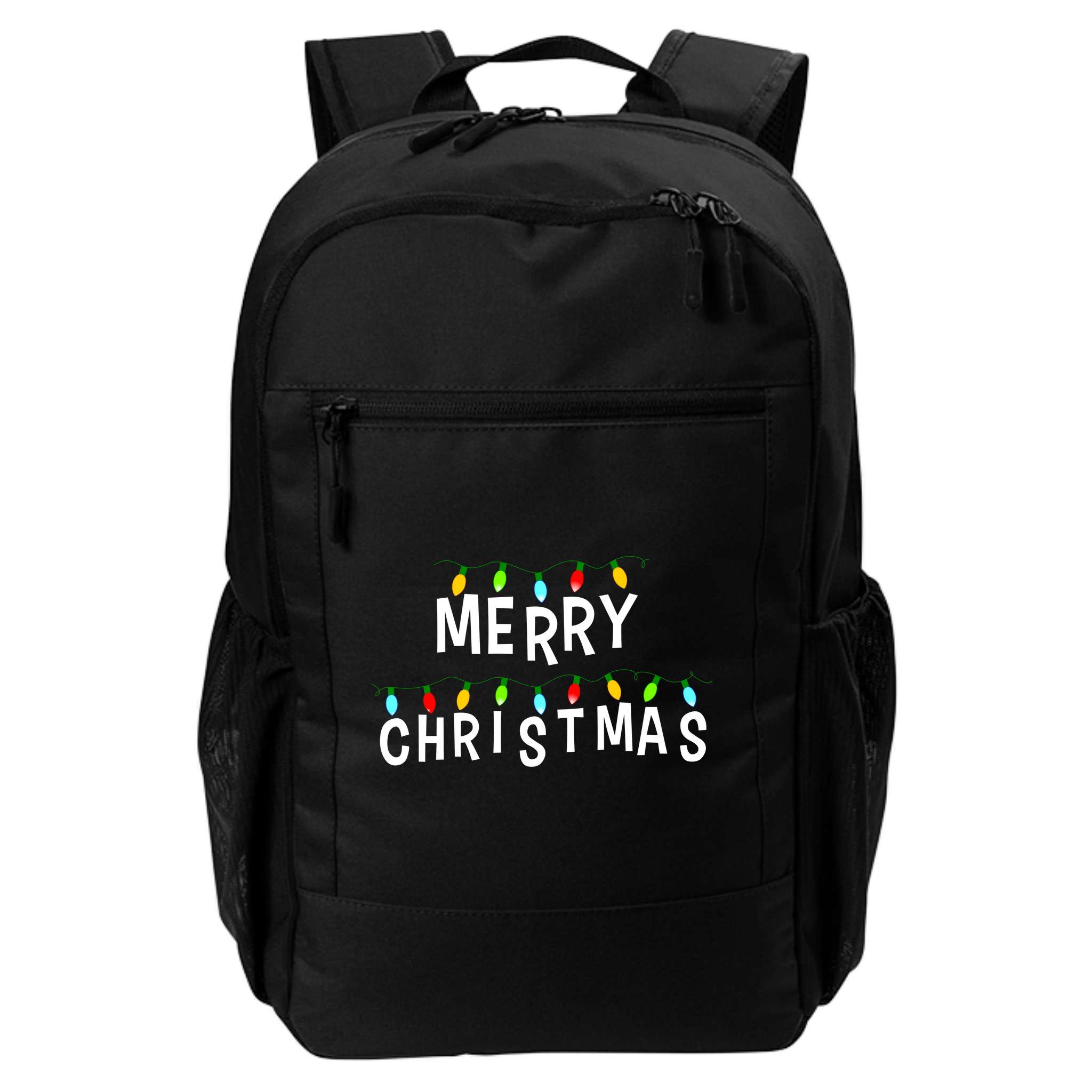 Merry Christmas Lights Backpack