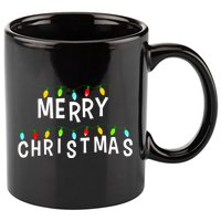 Merry Christmas Lights 11oz C Handle Ceramic Mug
