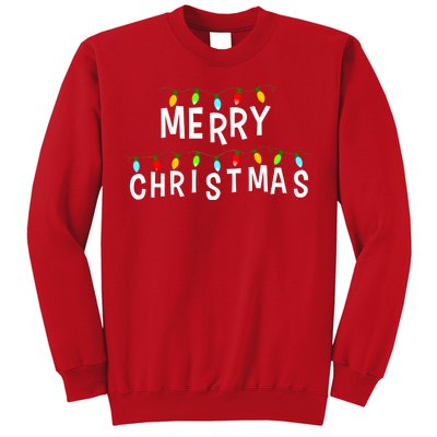 Merry Christmas Lights Sweatshirt