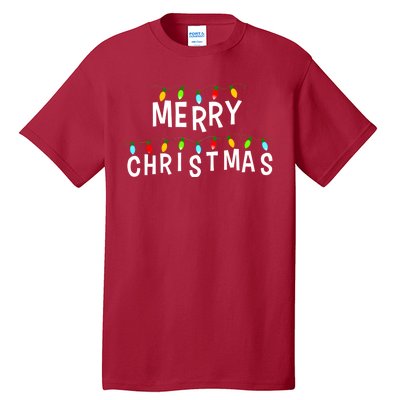 Merry Christmas Lights Tall T-Shirt