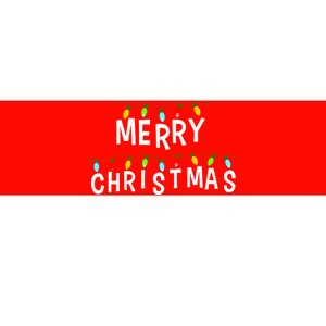 Merry Christmas Lights Bumper Sticker