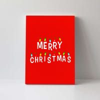 Merry Christmas Lights Canvas