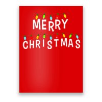 Merry Christmas Lights Poster