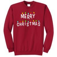 Merry Christmas Lights Tall Sweatshirt