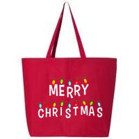 Merry Christmas Lights 25L Jumbo Tote