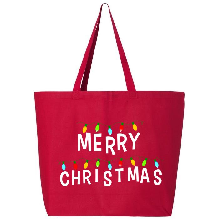 Merry Christmas Lights 25L Jumbo Tote