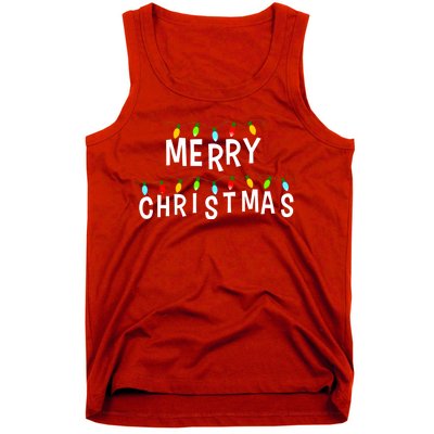 Merry Christmas Lights Tank Top