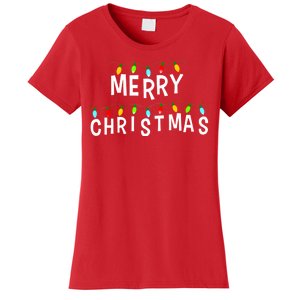 Merry Christmas Lights Women's T-Shirt