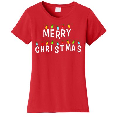 Merry Christmas Lights Women's T-Shirt