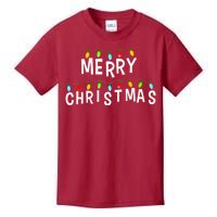 Merry Christmas Lights Kids T-Shirt