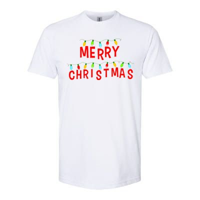 Merry Christmas Lights Softstyle® CVC T-Shirt