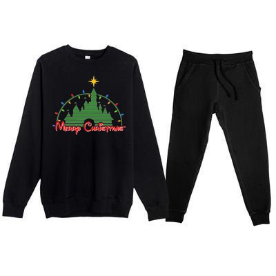 Merry Christmas Magical Premium Crewneck Sweatsuit Set