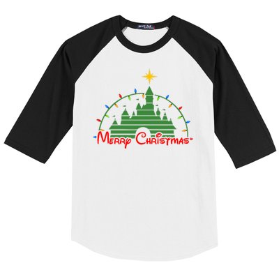 Merry Christmas Magical Baseball Sleeve Shirt