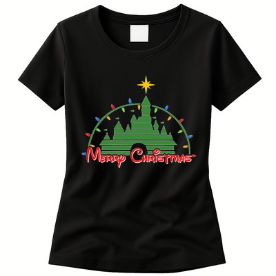 Merry Christmas Magical Womens T-Shirt