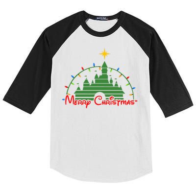 Merry Christmas Magical Kids Colorblock Raglan Jersey