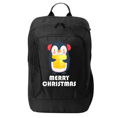 Merry Christmas Penguin City Backpack