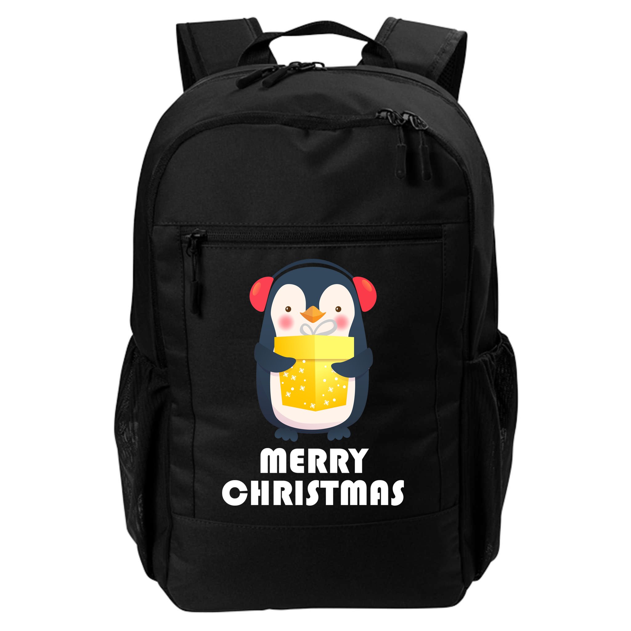 Merry Christmas Penguin Backpack