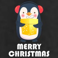 Merry Christmas Penguin Adult Drive Performance Visor