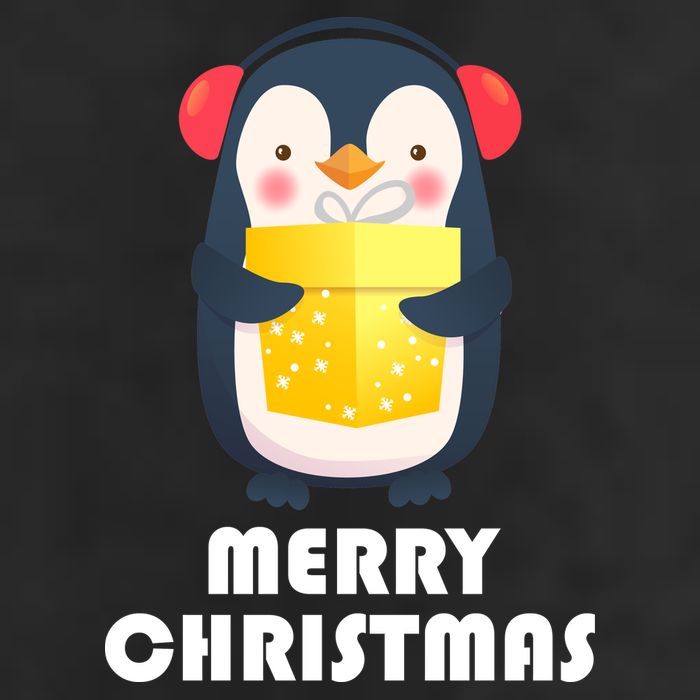 Merry Christmas Penguin Adult Drive Performance Visor