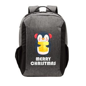 Merry Christmas Penguin Vector Backpack