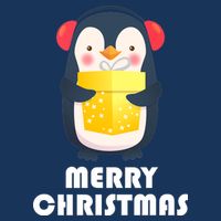 Merry Christmas Penguin Cool Comfort Performance Bucket Hat