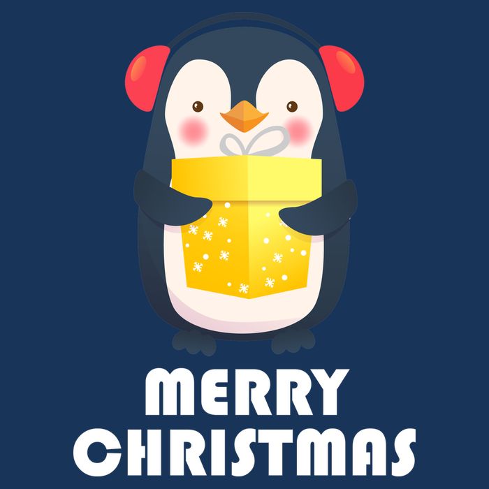 Merry Christmas Penguin Cool Comfort Performance Bucket Hat