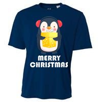 Merry Christmas Penguin Cooling Performance Crew T-Shirt