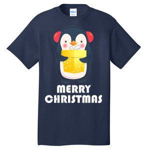 Merry Christmas Penguin Tall T-Shirt