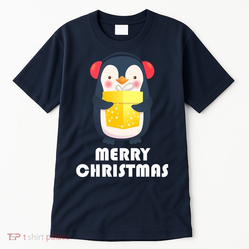 Merry Christmas Penguin Tall T-Shirt