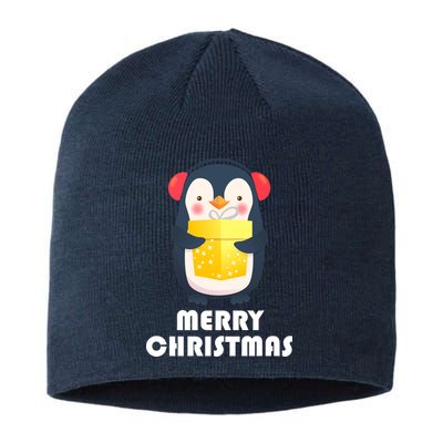 Merry Christmas Penguin Sustainable Beanie