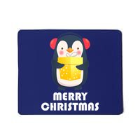 Merry Christmas Penguin Mousepad