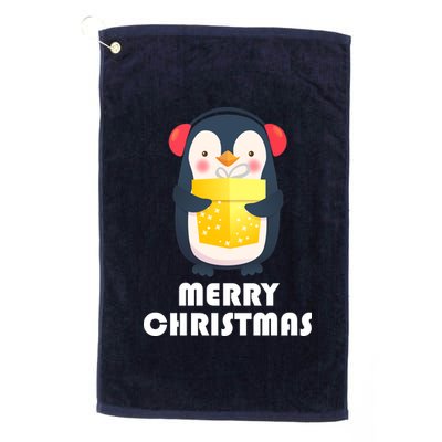 Merry Christmas Penguin Platinum Collection Golf Towel