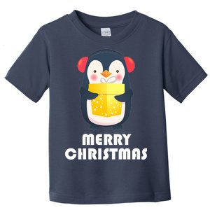 Merry Christmas Penguin Toddler T-Shirt