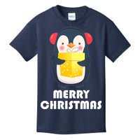 Merry Christmas Penguin Kids T-Shirt