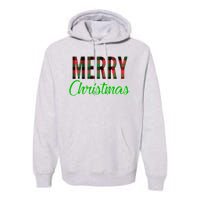 Merry Christmas Plaid Premium Hoodie