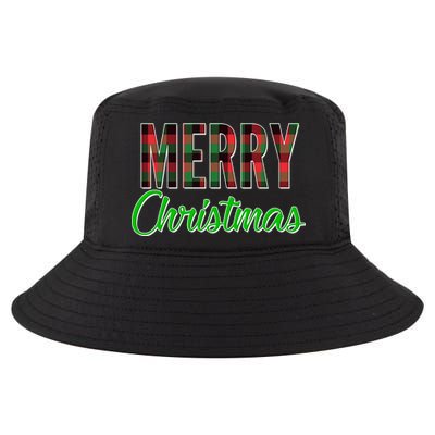 Merry Christmas Plaid Cool Comfort Performance Bucket Hat