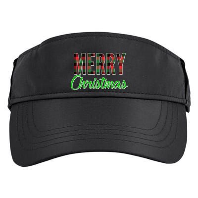 Merry Christmas Plaid Adult Drive Performance Visor