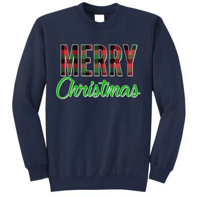 Merry Christmas Plaid Sweatshirt