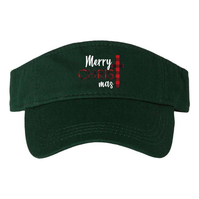 Merry Christmas Plaided Cross Visor