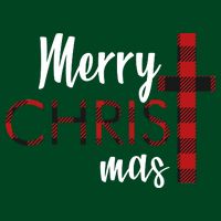 Merry Christmas Plaided Cross Visor