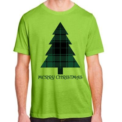 Merry Christmas Plaited Tree Adult ChromaSoft Performance T-Shirt