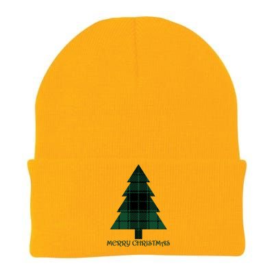 Merry Christmas Plaited Tree Knit Cap Winter Beanie